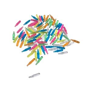 Lite Brite Replacement Pegs Assorted Translucent Colors Plastic over 75 pcs